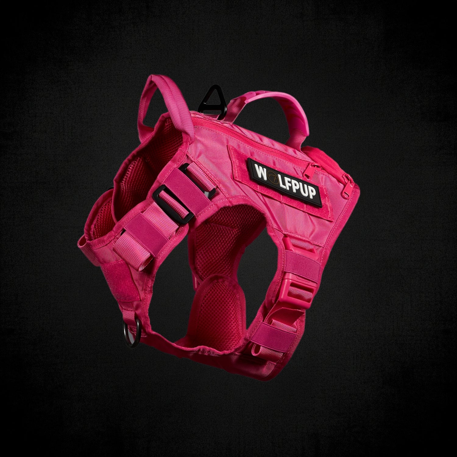 Neon Pink Tactical Dog Vest Harness