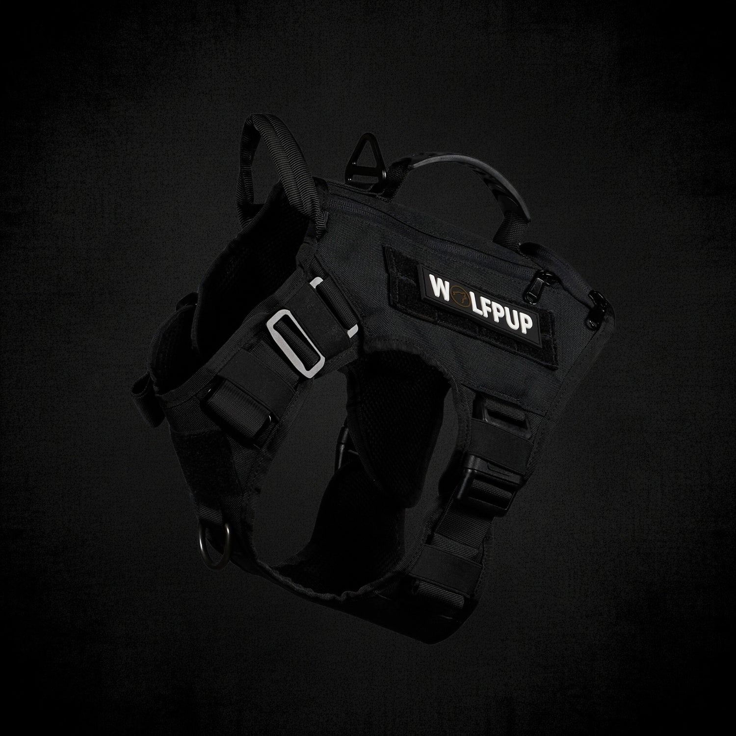 Alpha Black Tactical Dog Vest Harness