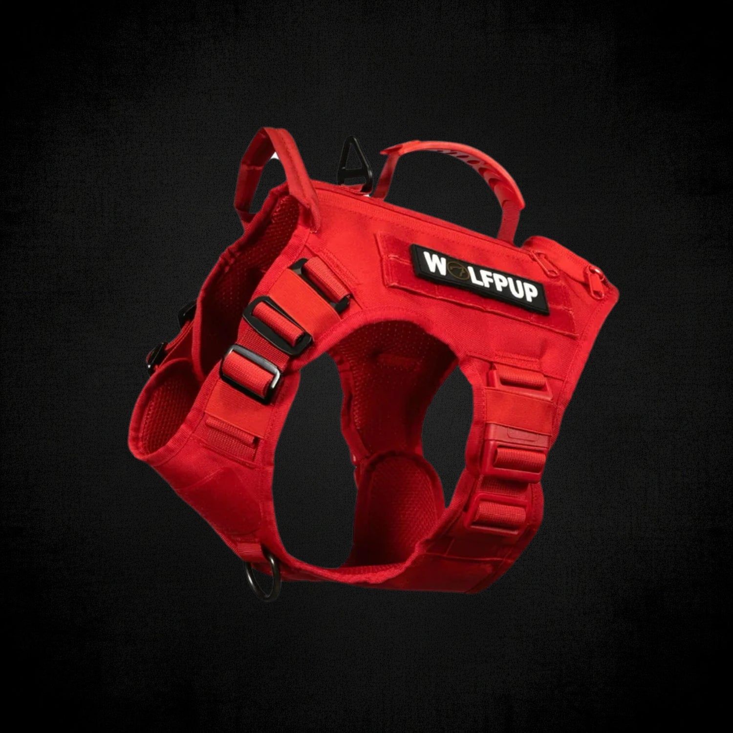 Elite Red Tactical Dog Vest Harness