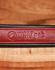 Luxury Dog Collar Burgundy Red & Black