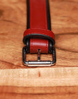 Luxury Dog Collar Burgundy Red & Black