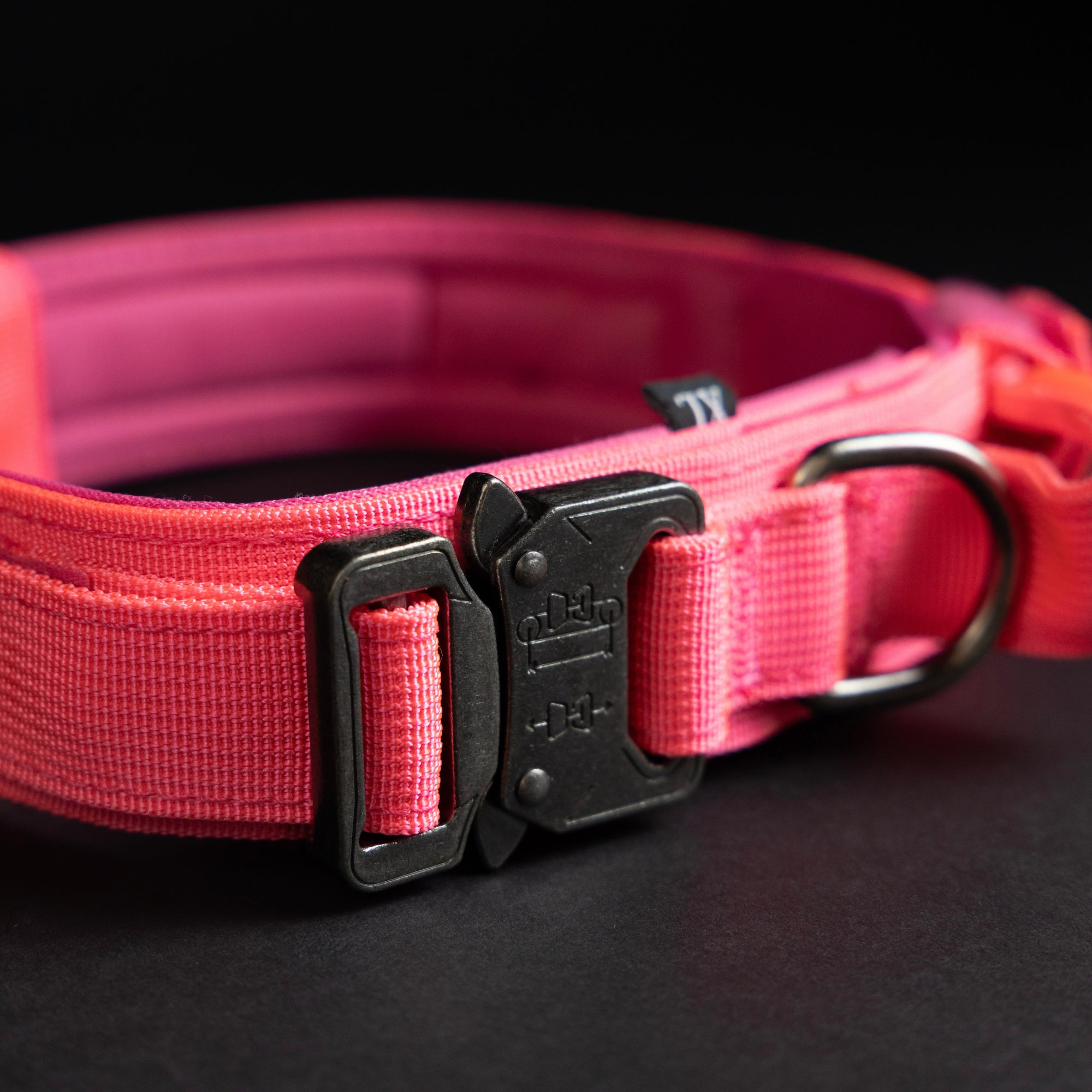 Tactical Dog Collar Neon Pink