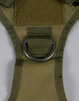 OD Green Tactical Dog Vest Harness