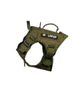OD Green Tactical Dog Vest Harness