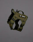 OD Green Tactical Dog Vest Harness
