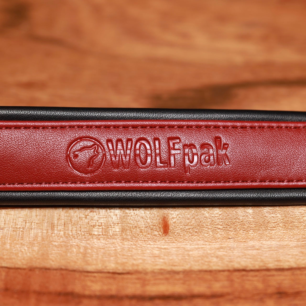 Luxury Dog Collar Burgundy Red &amp; Black