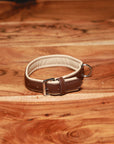 Luxury Dog Collar Sepia Brown & Neutral
